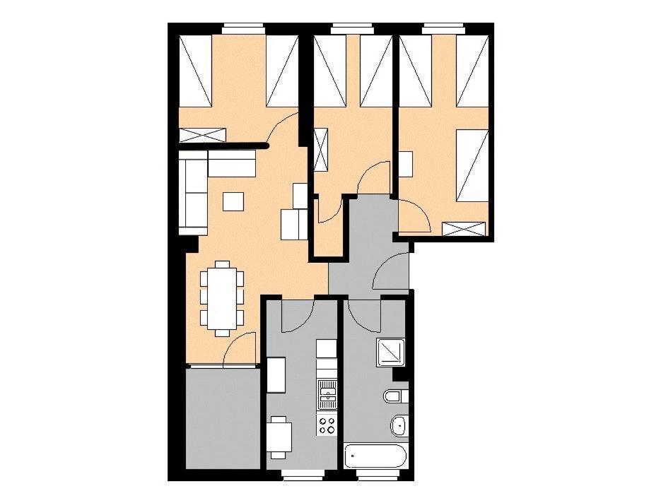 M M Central Apartments Gruppen, Handwerker Und Monteure Budget 베를린 외부 사진